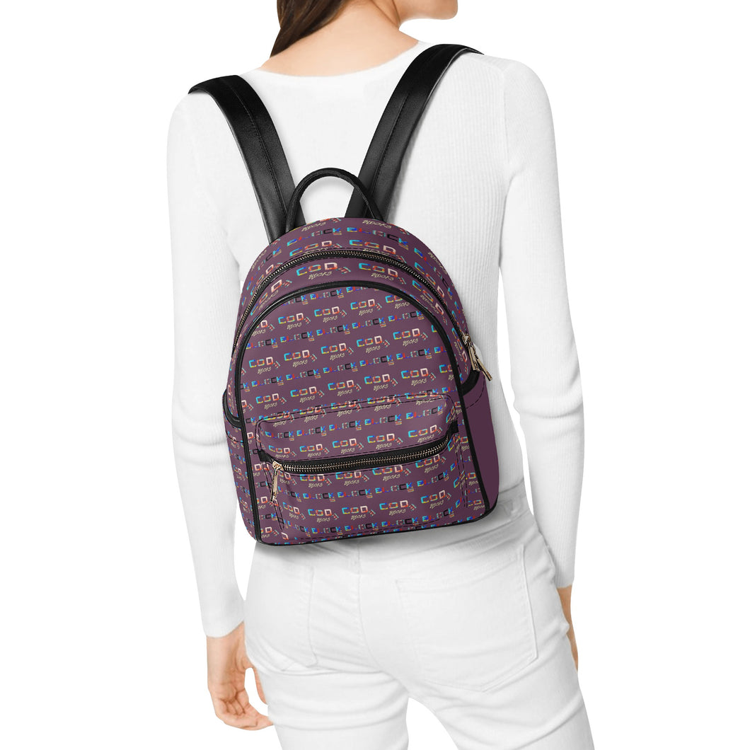 Womens Casual PU Backpack