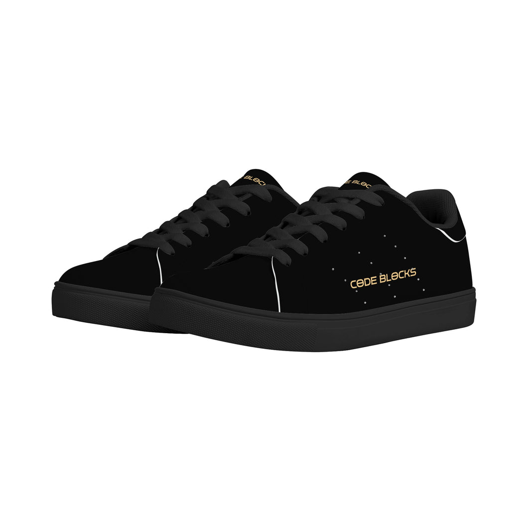 Mens Low Top Leather Sneakers