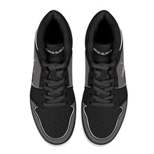 Load image into Gallery viewer, Mens Black High Top Leather Sneakers

