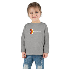 Load image into Gallery viewer, Retro Rainbow Arrow Toddler Long Sleeve Tee, Cute Kids Shirt, Birthday Gift, Toddler Fashion, Playtime Apparel
