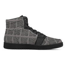 Load image into Gallery viewer, Mens Black High Top Leather Sneakers

