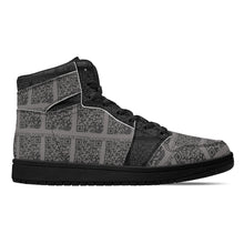 Load image into Gallery viewer, Mens Black High Top Leather Sneakers
