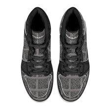 Load image into Gallery viewer, Mens Black High Top Leather Sneakers
