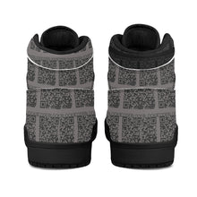 Load image into Gallery viewer, Mens Black High Top Leather Sneakers

