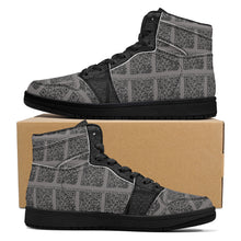 Load image into Gallery viewer, Mens Black High Top Leather Sneakers
