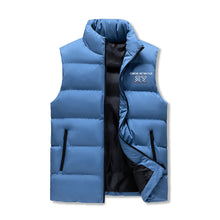 Load image into Gallery viewer, Mens Warm Stand Collar Zip Up Puffer Vest

