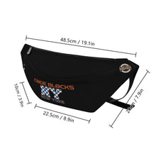 Load image into Gallery viewer, Printed + Embroidered Large Fanny Bag
