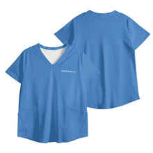 Load image into Gallery viewer, Womens Printed V Neck Workwear Nursing Tops

