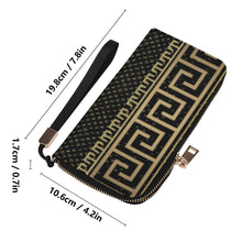 Load image into Gallery viewer, Leather Zipper Wristlet Wallet
