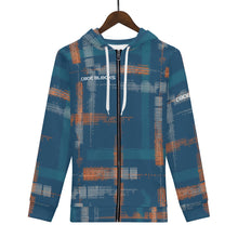 Load image into Gallery viewer, Mens All Over Print Classic Zip Hoodie
