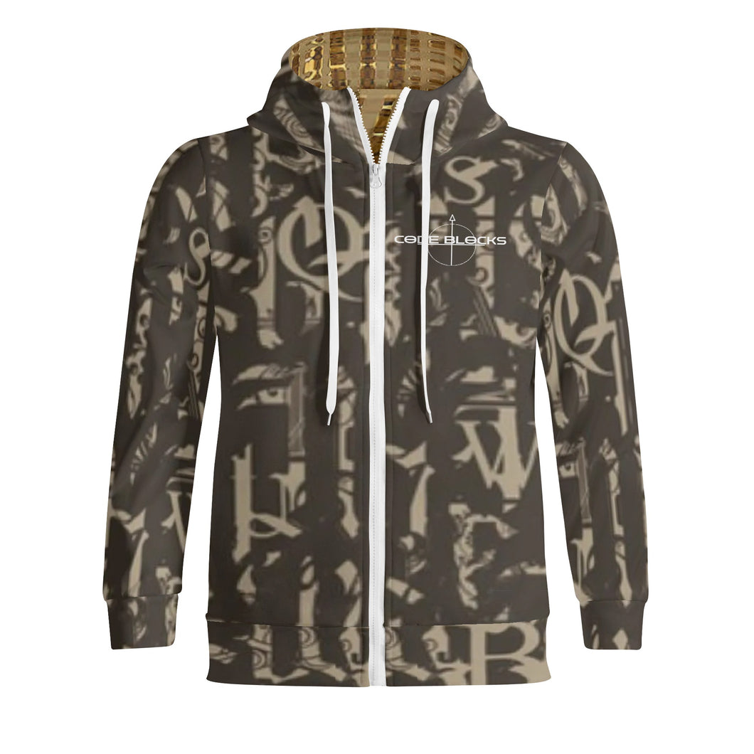 Adult Full Zip Turtleneck Hoodie Streetwear