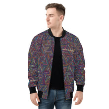 Load image into Gallery viewer, Mens All Over Print Zip Bomber Jacket

