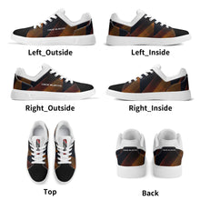 Load image into Gallery viewer, Unisex Lightweight Brand Low Top PU Mesh Skateboard Shoes WIth Personalized Logo /Name
