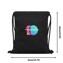 Load image into Gallery viewer, New Style Black Gym Drawstring Bag(Single-Sided Print)
