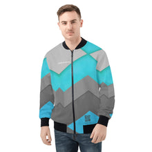 Load image into Gallery viewer, Mens All Over Print Zip Bomber Jacket
