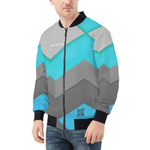 Load image into Gallery viewer, Mens All Over Print Zip Bomber Jacket
