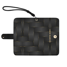 Load image into Gallery viewer, Black Phone Flip Case PU Leather Cover for Most Mobile Phone Models
