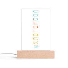 Load image into Gallery viewer, Personalized LED Acrylic Night Light and Wooden Base Table Decor
