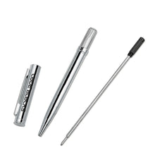 Load image into Gallery viewer, Personalized 6 Pack Silver Ballpoint Pen with Engraved Name and Logo

