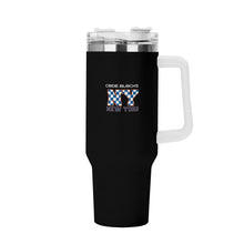 Load image into Gallery viewer, Personalized 40oz Stainless Steel Tumbler Gift With White Handle and Straw
