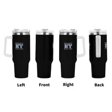 Load image into Gallery viewer, Personalized 40oz Stainless Steel Tumbler Gift With White Handle and Straw
