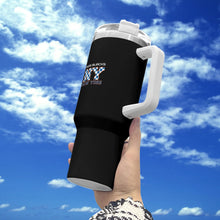 Load image into Gallery viewer, Personalized 40oz Stainless Steel Tumbler Gift With White Handle and Straw
