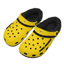 Load image into Gallery viewer, Adults Black Warm House Clog Winter Fur Lined Garden Slippers
