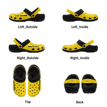 Load image into Gallery viewer, Adults Black Warm House Clog Winter Fur Lined Garden Slippers
