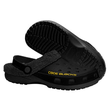 Load image into Gallery viewer, Adults Black Warm House Clog Winter Fur Lined Garden Slippers
