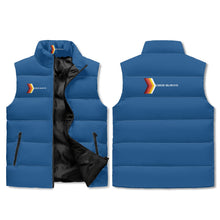 Load image into Gallery viewer, Unisex Lightweight All Over Printing Stand Collar Zip Up Puffer Vest
