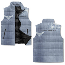 Load image into Gallery viewer, Unisex Lightweight All Over Printing Stand Collar Zip Up Puffer Vest
