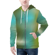 Load image into Gallery viewer, Mens All Over Print Classic Zip Hoodie
