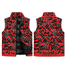 Load image into Gallery viewer, Unisex Lightweight All Over Printing Stand Collar Zip Up Puffer Vest
