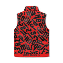 Load image into Gallery viewer, Unisex Lightweight All Over Printing Stand Collar Zip Up Puffer Vest
