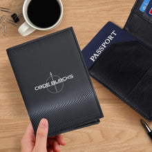 Load image into Gallery viewer, PU Leather Passport Case Business Name ID Card Holder
