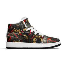 Load image into Gallery viewer, Children Premium High Top Leather Sneakers
