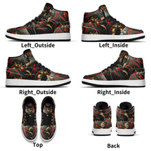 Load image into Gallery viewer, Children Premium High Top Leather Sneakers
