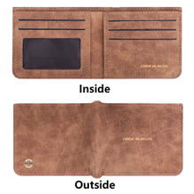 Load image into Gallery viewer, Two Sides Printing Leather Mens Thin Wallet for Dad for Him
