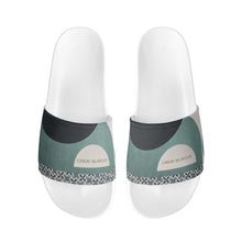 Load image into Gallery viewer, Mens PVC Black and White House Slides Sandals Bathroom Slippers
