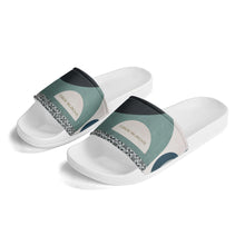 Load image into Gallery viewer, Mens PVC Black and White House Slides Sandals Bathroom Slippers
