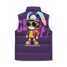 Load image into Gallery viewer, Unisex Lightweight All Over Printing Stand Collar Zip Up Puffer Vest
