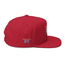 Load image into Gallery viewer, NY Floral Mosaic Embroidered Flat Bill Cap — New York Snapback Hat

