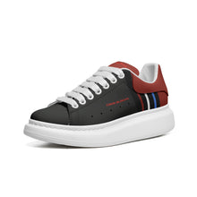 Load image into Gallery viewer, Unisex Non Slip Lace Up Faux Leather Sneakers
