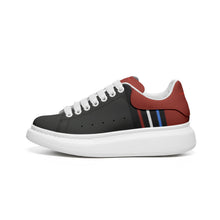 Load image into Gallery viewer, Unisex Non Slip Lace Up Faux Leather Sneakers
