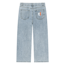 Load image into Gallery viewer, Unisex Vintage Wash Straight Leg Jeans
