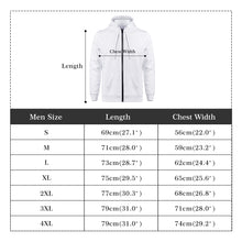 Load image into Gallery viewer, Mens All Over Print Classic Zip Hoodie
