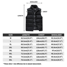 Load image into Gallery viewer, Mens Warm Stand Collar Zip Up Puffer Vest
