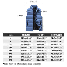 Load image into Gallery viewer, Mens Warm Stand Collar Zip Up Puffer Vest

