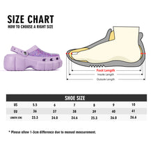 Load image into Gallery viewer, Womens Purple EVA Sole Bling Clogs with Custom Name Logo
