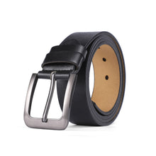 Load image into Gallery viewer, Black Engraved Leather Belt Funny Personalized Gift For Husband Boyfriend
